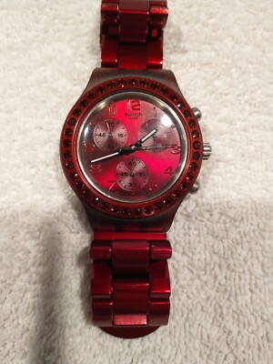 RUBY BRILLIANCE - Swatch Diaphanes Chrono - SVCR1000AG | eBay