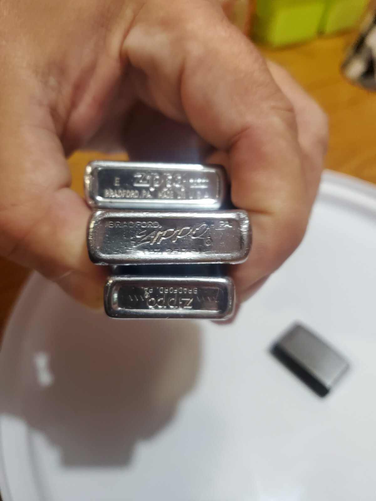 3 Vintage Zippo Lighters eBay