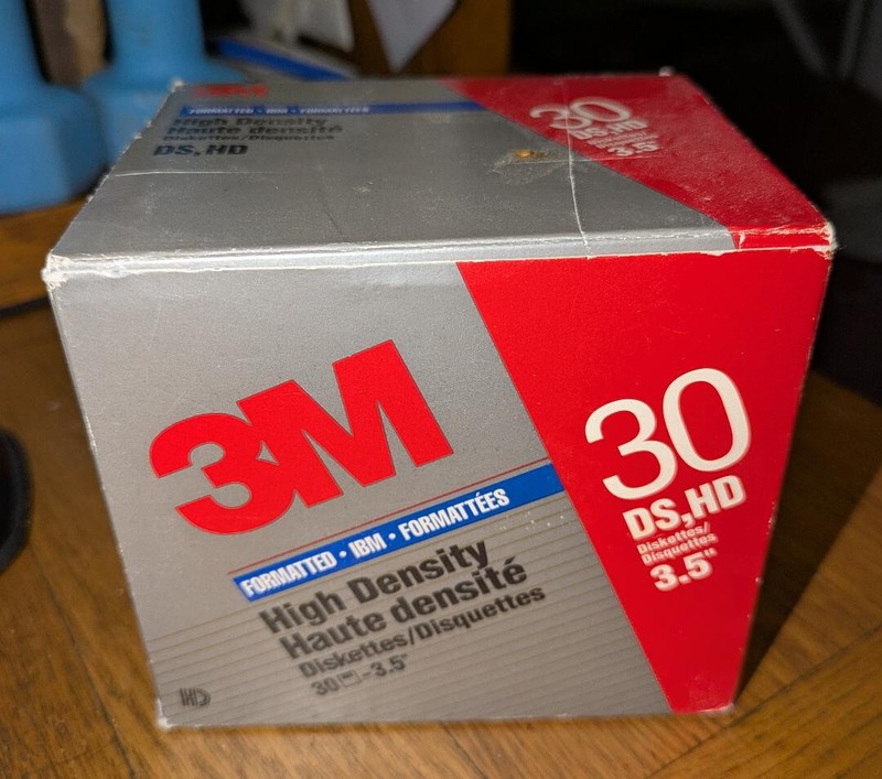 30x 3.5" Floppy Disks 1.44MB IBM Formatted NEW 3M Open Pack