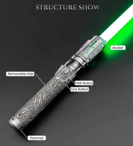 Hot Star Wars Satele Shan Lichtschwert Metallgriff SRGB Licht Replik Sammeln Spielzeug - Bild 5 von 16