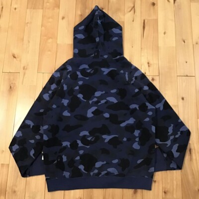 D*d様 極希少　NIGO期　2000年代初期　BAPE カモ　総柄　フルジップ BAPE Blue camo full zip hoodie a bathing ape NIGO Size M | eBay