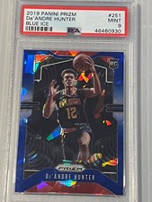 2019-20 Panini Prizm Deandre Hunter Blue Ice /99 PSA 9 #251 Atlanta Hawks