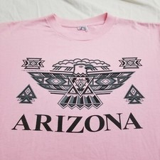 Vintage 90s Arizona Eagle Bird T Shirt Native American Southwestern Aztec Medium