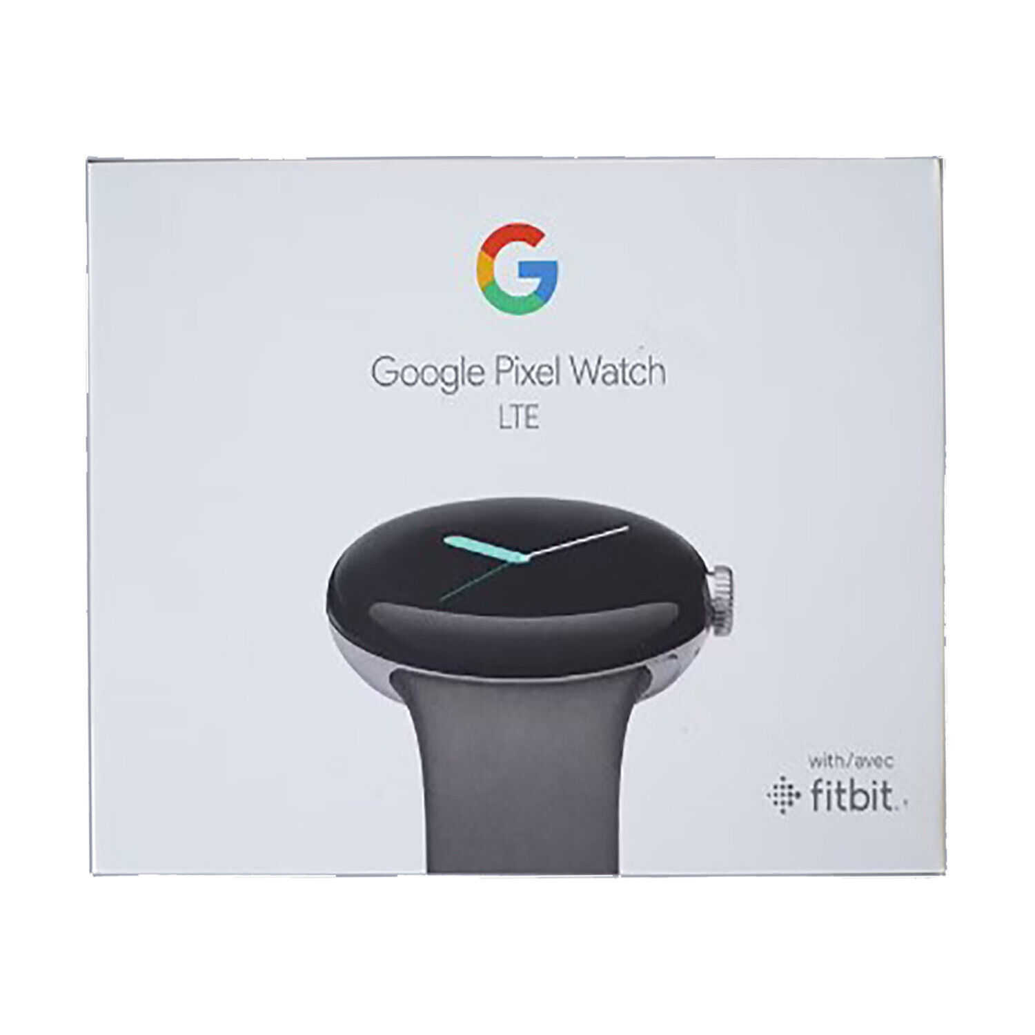 Google Pixel Watch Polished Silver case/Charcoal Active 32GB LTE+