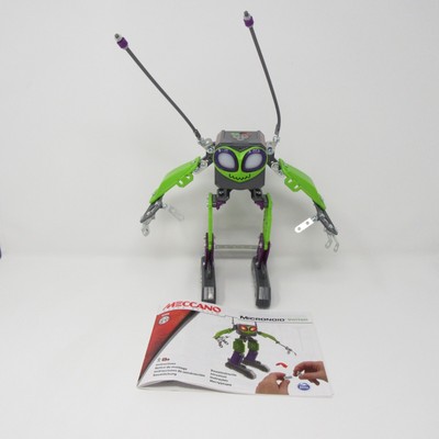 Meccano Erector Micronoid Switch Green Robot Toy with manual
