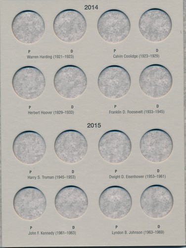 H E HARRIS 2278 Coin Folder Presidential Dollar 1 $ Vol II 2012-2016 Buch - ALT - Bild 3 von 4