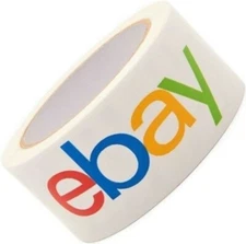 Official Classic eBay Branded Packaging Tape  2" x 75 yards, Single New Roll  