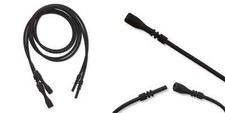 Necklace Cord, Silicone Rubber, 20 Black 24" w/ Clasp 2mm Thick Add Pendant