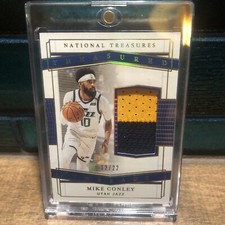 MIKE CONLEY 2020-21 PANINI NATIONAL TREASURES TREASURED THREADS /22 