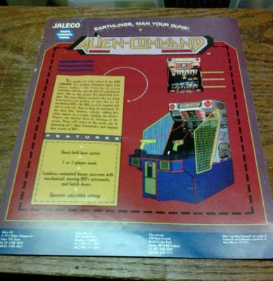Jaleco ALIEN-COMMAND Arcade Video Game flyer- original | eBay