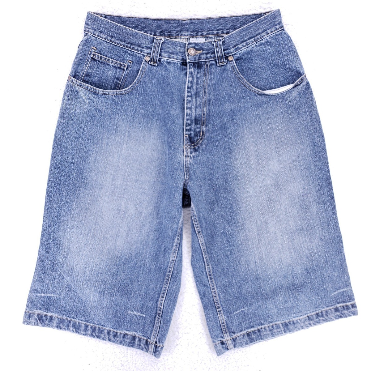 Banana Jack Jean Shorts Denim Cotton Mens SZ 34 Blue VTG Carpenter
