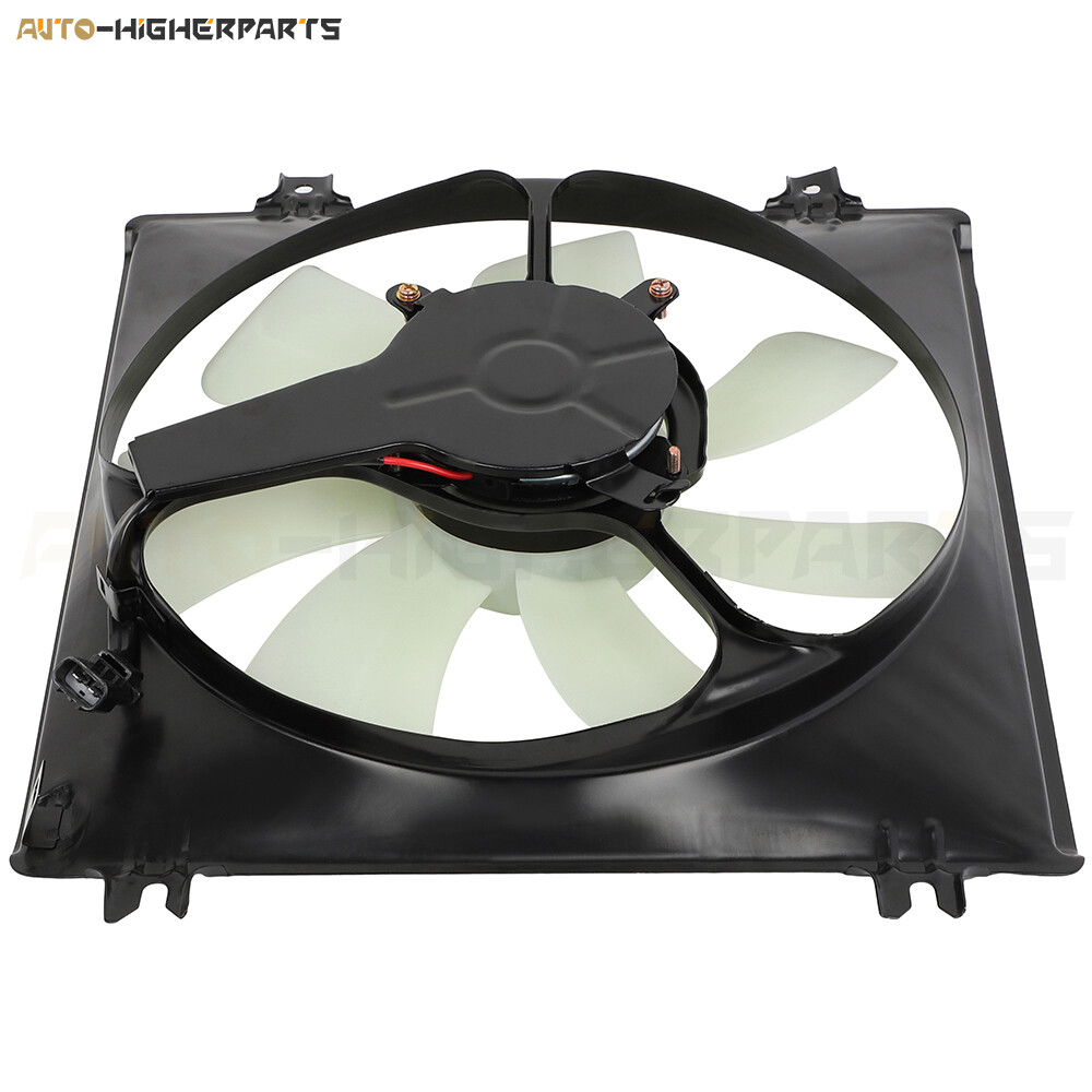 Cooling Fan AC Condenser Radiator Assembly Pair Kit Set For 03-07 Honda