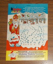 Seltene Werbung Ü-Ei Kinder Surprise Eiermann & Weihnachtsmann Niederlande 2001