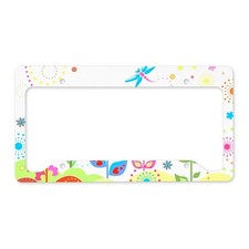 Cafepress Cute Flowers License Plate Holder License Frame 1789463916