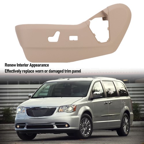 Beige Left Driver Side Track Cover 1UQ99DX9AC Power Switch Panel Bezel - Picture 4 of 12