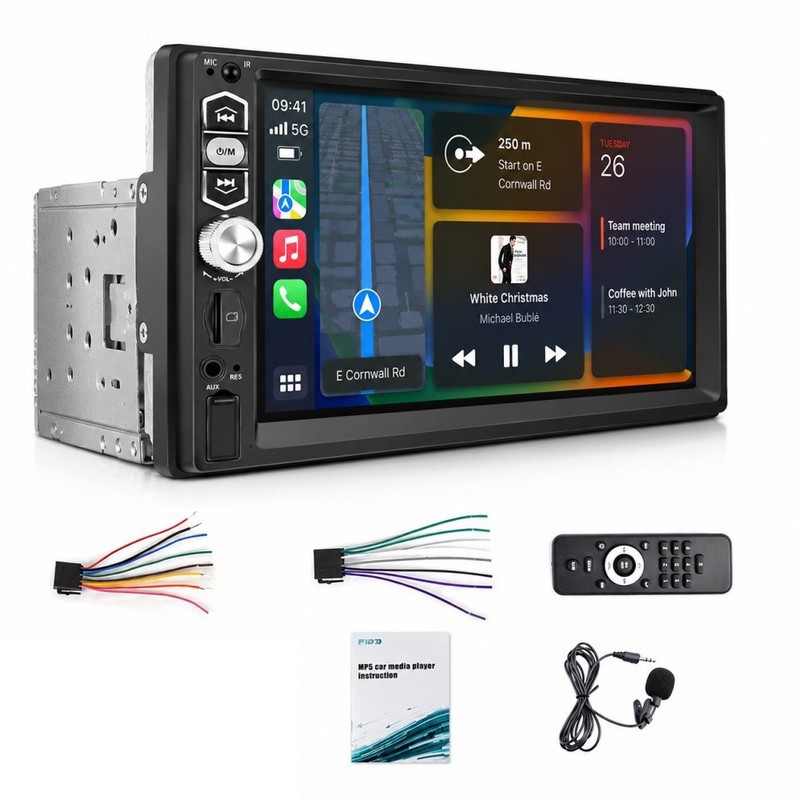 Autoradio 1 Din con Apple Carplay e Android Auto