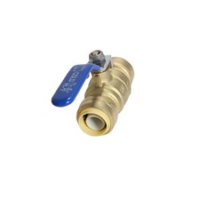 2 PCS Push Fit 3/4 x 3/4 Push Fit Ball Valve, Blue, Cold, 27-5-5-C 2XX