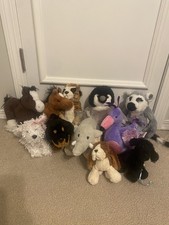 Lot Of 10 GANZ Webkinz and Lil' Kinz Plush no codes
