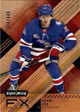 2021-22 Upper Deck Synergy FX Orange Adam Fox /449 New York Rangers