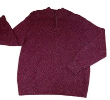 Vintage Peter Gribby Knit Sweater XL Pullover 1/4 Zip Quarter Zip Jumper