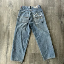 Vintage Y2K PACO Wide Leg Skate Jeans Sz 32x32” Zipper Detail 1990s, JNCO Style?