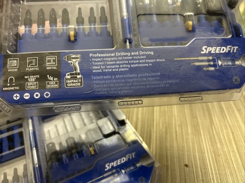 Lot of Two ( 2 ) Kobalt XTR Impact Drill & Drive Bit 40 PCs SpeedFit Sets - Picture 10 of 17