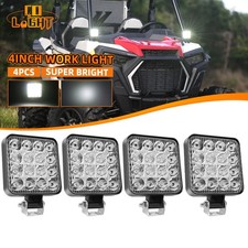 4x 3.3 Square Led Work Light Pods Spot Lights For Atv Utv Polaris Can-am 12v 4 4x 3.3 Square Led Work Light Pods Spot Lights For Atv Utv Polaris Can-am 12v 4