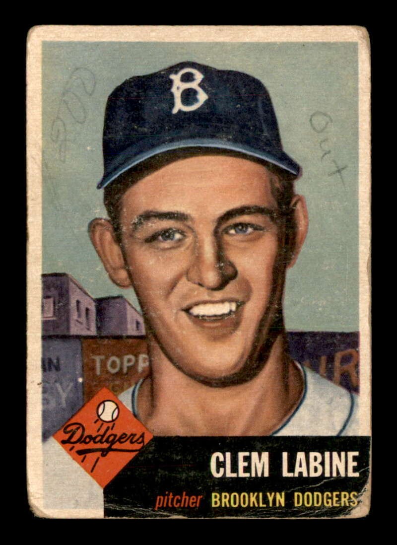 1953 Topps #14 Clem Labine DP POOR X3400227