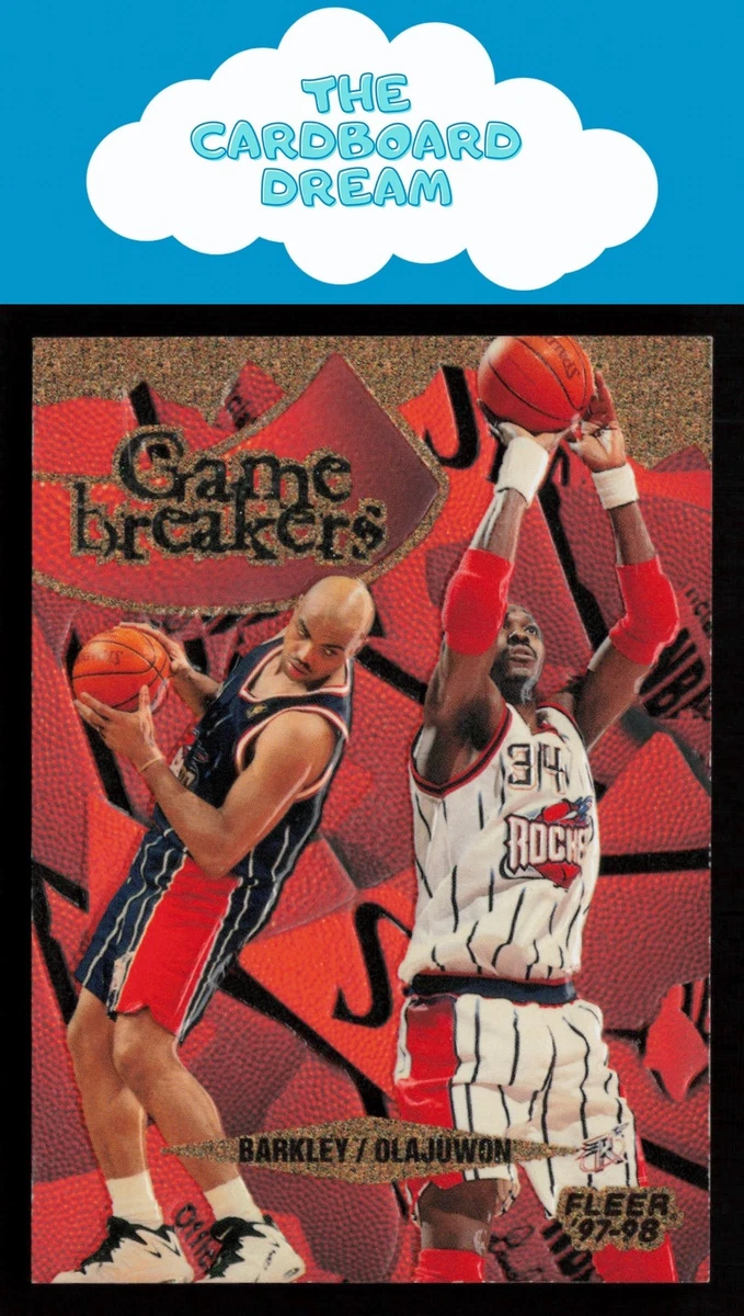 1997-98 Fleer - Game Breakers Hakeem Olajuwon, Charles Barkley #4 