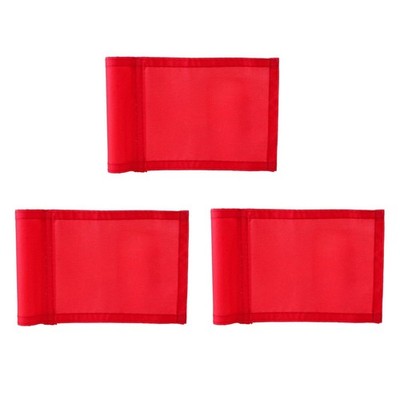 Golf Flags 3 Pieces, 9 x 6 Inch Portable Green Golf Flags with Tube Inserted,...