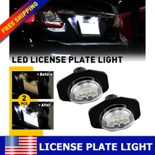 For Toyota Sienna 2011-2020 White License Number Plate Light Tag Rear Lamp 2PCS