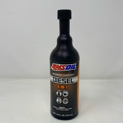 AMSOIL Diesel 4-in-1 Fuel Additive, Black/Orange, 16 fl oz