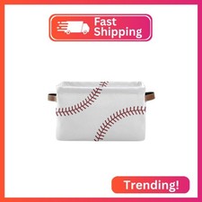 XUWU Storage Basket Bin Baseball Organizer Basket Collapsible Shelf Basket Cube