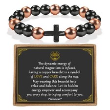 Copper Bracelet for Women and Men with 3800 Gauss Magnetic Bead