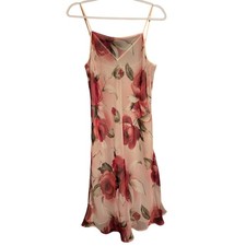 Vintage Valerie Stevens Pink Floral Chiffon S...