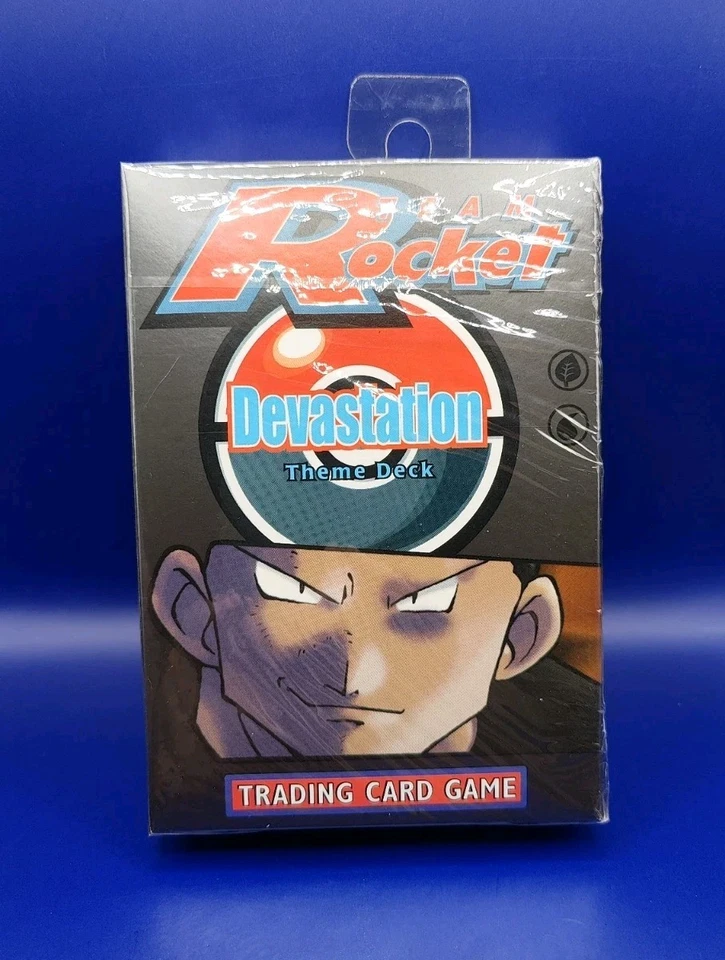 Pokemon TCG Team Rocket Devastation Theme Deck Giovanni Art WOTC 1999 New Sealed - Image 2 of 4