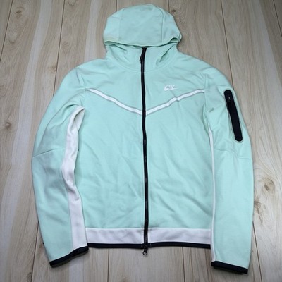 Nike Sportswear Tech Fleece Full-Zip Hoodie Jacket Mint Mens Large CU4489-379