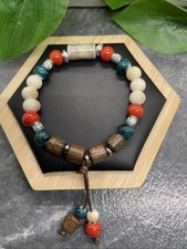 Handmade Ceramic Bead Beaded Stackable 7 Plus Stretch Bracelet New B306