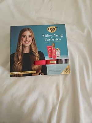 ogx Abbey Yung Favorites Hair products NIB Spray, Mask, Oil Treatments 
