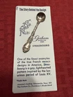 GORHAM STERLING*STRASBOURG PATTERN*LAPEL PIN/SALT SPOON*NEW ON CARD