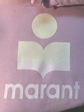 Isabel MARANT toile Logo Hoodie Pink Sz 42