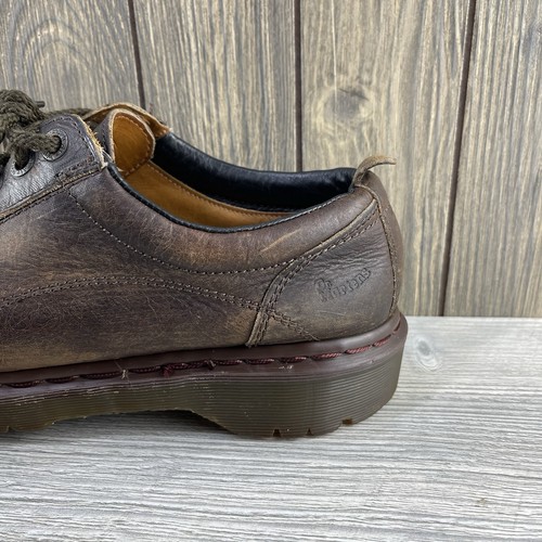Zapatos Oxford Gruesos AirWair De Colección Dr Martens Cuero Marrón Para Hombre Talla 8 - Imagen 5 de 19