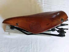  Sattel  Fahrrad Lepper Weltmeister Leder Braun Vintage Retro Tourenrad Fahrrad