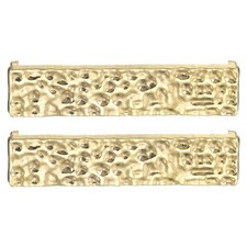 2 Pcs Shoelace Charm for Sneakers, Shoelace Charm, Gold Wrinkled Square 