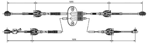 Gear Change Cable fits FORD FOCUS Mk2, Mk2 Ti 1.6 08 to 12 1686380 Apec Quality - Picture 2 of 2