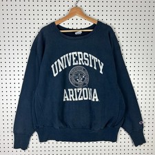 University Arizona Y2K Crewneck XL Champion Reverse Weave Navy Blue Sweatshirt