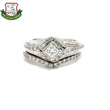 Women's Diamond Wedding Set .66 CTW 10K White Gold PSH030084 