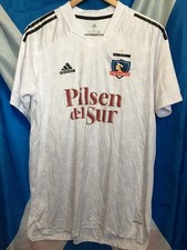 Adidas Colo Colo FC Chile Large P2P22" L32" White Football Shirt