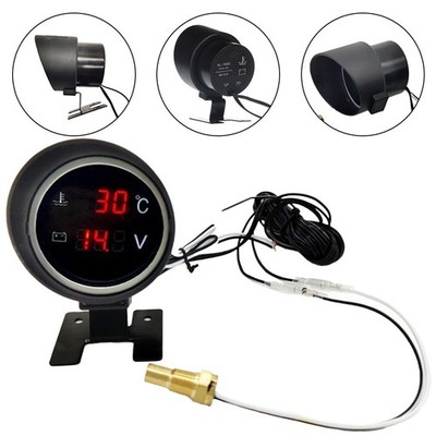 Motoreffizienz leicht gemacht Doppelfunktion Auto Meter mit LED Beleuchtung