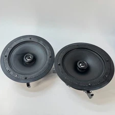 1 Pair Definitive Technology DI 8R Round In-Wall / In-Ceiling Speakers + Covers
